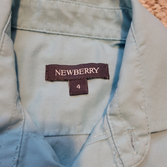 Newberry boys size 4 light blue button down collared shirt - Picture 3 of 3